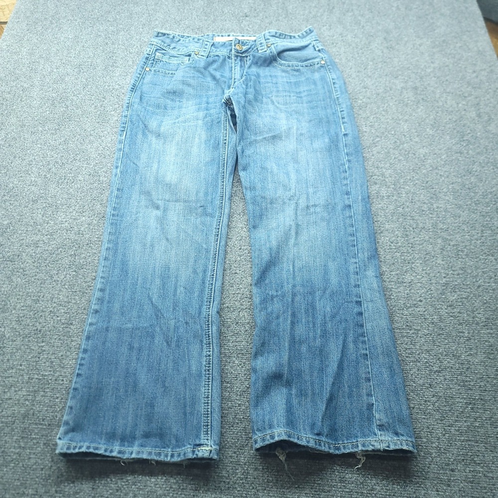 Rock and Roll Cowboy Double Barrel Bootcut Jeans Mens 34x30 Blue Relaxed Denim